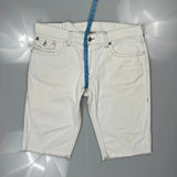 True Religion Denim Shorts - 42W 12L White Cotton