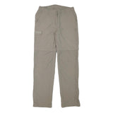 REGATTA Womens Polyester Blend Beige Regular Fit Zip Trousers W29 L31 Outdoor