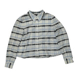 Armani Jeans Checked Shirt - Medium Black Cotton