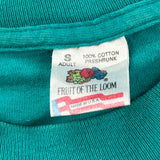 Grassmere Wildlife Park Fruit Of The Loom Single Stitch T-Shirt - Small Green Cotton
