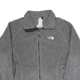 THE NORTH FACE Womens Grey Jacket L Polyester Blend Plain Zip Warm Casual