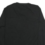 WRANGLER Mens Black Long Sleeve Crew Neck Pocket T-Shirt L Cotton
