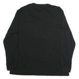 WRANGLER Mens Black Long Sleeve Crew Neck Pocket T-Shirt L Cotton