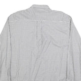 NAUTICA Mens White & Black Check Shirt 2XL Button-Down Collar Long Sleeve