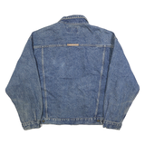 GEAR FOR SPORTS Mens Blue Cotton Denim Jacket L Button Plain Classic Style