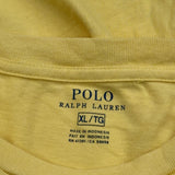 Polo By Ralph Lauren T-Shirt - XL Yellow Cotton