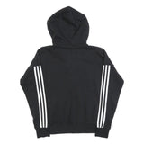ADIDAS Womens Black Zip Up Hoodie S Cotton Blend Sportswear