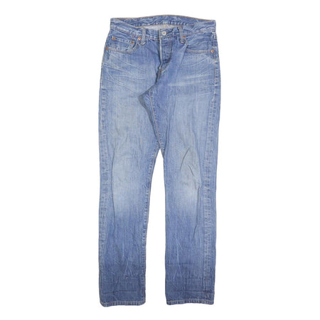 LEVI'S 501 Womens Jeans Blue Regular Straight Denim Medium W27 L32 Classic