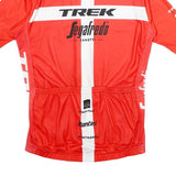 SANTINI Womens Red Trek Segafredo Graphic T-Shirt S Short Sleeve Crew Neck