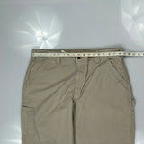 Carhartt Carpenter Trousers - 37W 30L Beige Cotton