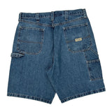 Wrangler Cargo Denim Shorts - 34W 10L Blue Cotton