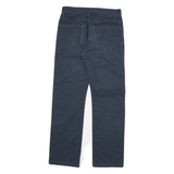 DICKIES Mens Cotton Blend Navy Regular Straight Trousers W28 L29 Classic