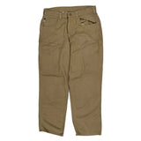 Carhartt Carpenter Trousers - 34W 32L Khaki Cotton