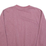 NIKE Mens Pink Crew Neck M Sweatshirt Cotton Pullover Casual Logo