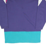 LAUREN HANSEN SPORT Womens Purple & Pink Patterned Button Up Cotton Blend Jumper