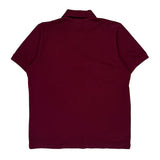 Lacoste Polo Shirt - Medium Burgundy Cotton