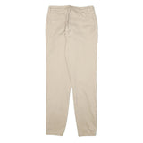 ONLY Womens Slim Beige Cotton Blend Slim Leg Trousers W26 L29 Casual Everyday