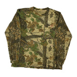Mossy Oak Camo Long Sleeve T-Shirt - XL Green Cotton