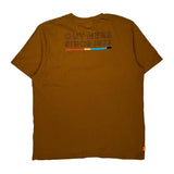 Out Here Since 1973 Timberland T-Shirt - XL Brown Cotton