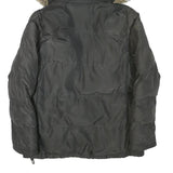 KAPPA Womens Grey Faux Fur Hooded Zip Jacket L Polyester Blend Puffer Warm