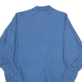SLOPPY JOE'S Womens Blue Cotton Blend Sweatshirt One Size Crew Neck Casual