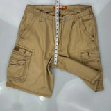 Lee Cargo Shorts - 34W 10L Beige Cotton