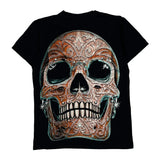 Glow In The Dark Rock Eagle Single Stitch T-Shirt - Small Black Cotton
