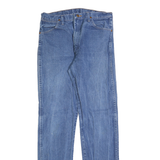 WRANGLER Mens Blue Regular Straight Denim Medium W35 L36 Classic Zip Cotton