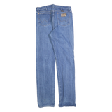 WRANGLER Mens Blue Regular Straight Denim Medium W35 L36 Classic Zip Cotton
