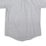 RED KAP Mens Grey & Blue Work Shirt M Button Down Cotton Blend Casual