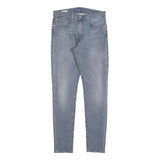 LEVI'S Mens Slim Blue Denim Jeans W32 L32 Classic Zip Pocket Detail