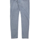 LEVI'S Mens Slim Blue Denim Jeans W32 L32 Classic Zip Pocket Detail