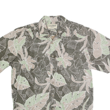COOKE STREET Mens Green & Beige Hawaiian Shirt S Cotton Short Sleeve Tropical