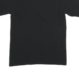 Mens Black Plain NEC Electronics Inc. Short Sleeve Polo Shirt M Cotton Blend