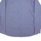 TOMMY HILFIGER Mens Blue Cotton Shirt XL Classic Button Long Sleeve