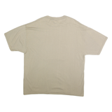 JERZEES Mens Beige Waupaca Warriors Graphic T-Shirt 2XL Short Sleeve Crew Neck