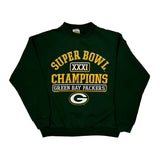Green Bay Packers Tultex Football Sweatshirt - Large Green Cotton Blend