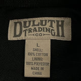Duluth Shirt Jacket - Large Black Cotton