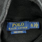 Polo By Ralph Lauren 1/4 Zip - XL Black Cotton