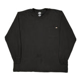 Dickies Long Sleeve T-Shirt - 2XL Black Cotton