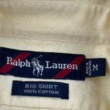 Ralph Lauren Shirt - Medium Yellow Cotton