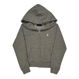 Polo By Ralph Lauren Hoodie - Small Gray Cotton Blend