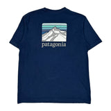 Responsibili-Tee Patagonia T-Shirt - Large Blue Cotton