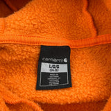 Age 12-13 Carhartt Hoodie - Large Orange Cotton