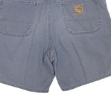 CARHARTT Mens Shorts Blue Casual Plain M W34 Cotton Blend Comfortable Relaxed