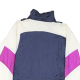 PRO SPIRIT Womens Navy & Purple & Cream Nylon Zip Jacket XL Windbreaker Sports