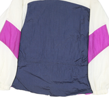 PRO SPIRIT Womens Navy & Purple & Cream Nylon Zip Jacket XL Windbreaker Sports