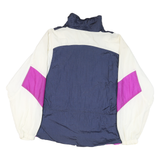 PRO SPIRIT Womens Navy & Purple & Cream Nylon Zip Jacket XL Windbreaker Sports