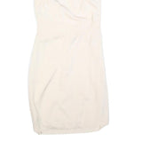 REISS Womens Cream Fit & Flare Woven Mini Dress Polyester Blend UK 10 Elegant