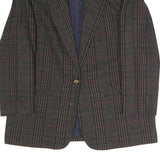 SAG HARBOUR Womens Brown Check Tailored Blazer Jacket UK 14 Polyester Blend